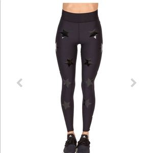 Ultrakol leggings. Black with black stars